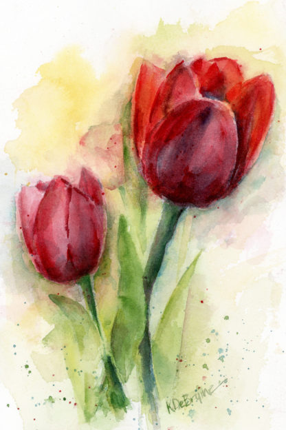 Two Red Tulips