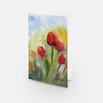 Red and Yellow Tulips notecards